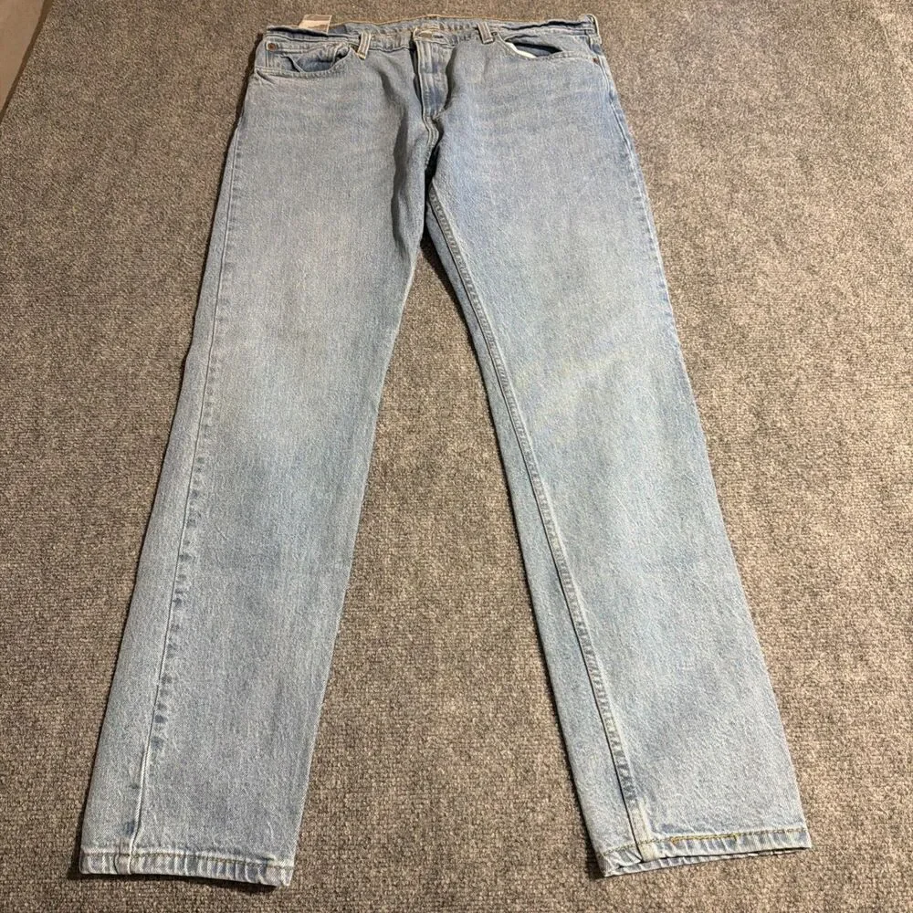 Vtg Levis 512 Denim Jeans Mens 36x34 Blue Straight 5 Pocket Made Mexico Y2K